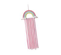 dijiusidy Organizador de moños colgantes, estilo bohemio, para guardar | para el cabello de niñas. Organizador de moños colgantes para de todos los tamaños. Soporte arcoíris para diademas.