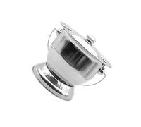 dijiusidy Orinal doméstico, solución portátil, fácil de usar, fácil de transportar y limpiar. Orinal viaje con tapa, Plata, 25x19x20.5cm