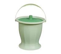 dijiusidy Orinal portátil para cama, ideal para emergencias, especialmente para mujeres, fácil de limpiar. Orinal portátil con jarra y asa para orina nocturna, Verde Sin Aro