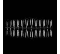 dijiusidy Paquete de 240 extensiones de uñas postizas, decoración artesanal, puntas de uñas postizas, herramientas de manicura portátiles de simulación pegajosa , Gota de agua corta