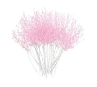 dijiusidy Ramos Artificiales de Bricolaje con Gotas de Agua, púas Flores Artificiales, Adornos, Ideas Creativas decoración del hogar e inspiración para Manualidades, Ramos, Rosa, Longitud 17.5 cm