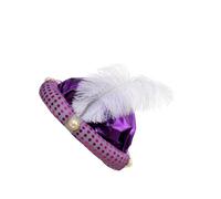 dijiusidy Sombrero de sultán, sombrero de príncipe árabe, turbante indio, accesorio para disfraces, ideal para juegos de rol en diversas ocasiones, añadiendo un toque exótico, púrpura