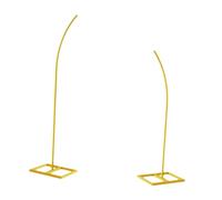 dijiusidy Soporte de fondo de metal duradero para celebrar bodas y aniversarios. Soluciones decoración DIY con globos. Soporte fondo metal con parte curvada para aniversarios.