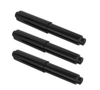 dijiusidy Soporte de papel higiénico de 3 uds., husillo de inserción negro de plástico estirable, reemplazo fácil Universal para el hogar, compras para el hogar