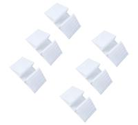 dijiusidy Soportes de piso para cercas, patas triangulares reforzadas para estabilidad de barreras, estabilizadores de equilibrio ABS para puertas, patas de barrera
