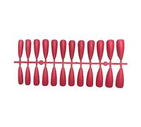 dijiusidy Tabletas para mejorar las uñas Diseño de puntos elegantes Durabilidad Uña falsa Apariencia resistente a los arañazos Puntas de manicura encantadoras , JM-17Rosa Roja