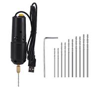 dijiusidy Taladro para hacer joyas, grabador USB de mano, pluma de grabado de perforación, brocas para artesano, herramientas manuales portátiles de Para madera DIY con llave