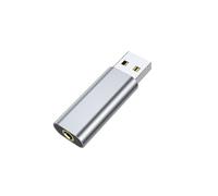 dijiusidy Tarjeta de Sonido Externa portátil Auriculares Adaptador de Audio USB a 5 mm Funciona con PC Portátiles Altavoces Micrófonos Sin Esfuerzo Tarjeta Sonido Externa portátil Altavoz PC