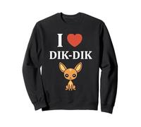 Dik-Diks Animales Divertido Minimalista i Love Dik-Dik Sudadera