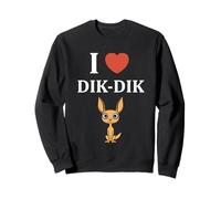 Dik-Diks Animales Divertido Minimalista i Love Dik-Dik Sudadera
