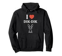 Dik-Diks Animales Divertido Minimalista i Love Dik-Dik Sudadera con Capucha