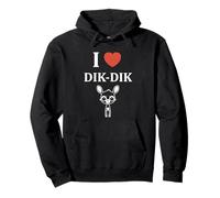 Dik-Diks Animales Divertido Minimalista i Love Dik-Dik Sudadera con Capucha