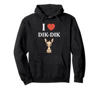 Dik-Diks Animales Divertido Minimalista i Love Dik-Dik Sudadera con Capucha