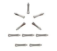 DIKACA 10 Piezas Reposa Dedos para Tijeras de Pelo de Mascota, Accesorio de Acero Inoxidable 2.5 Cm, Decorativo y Fácil de Montar para Tijeras de Peluquería Canina