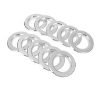 DIKACA 10 Unidades Anillos de Metal para Nidos de Pájaros Protectores Antimordedura de Acero Inoxidable para Casas de Cría de Periquitos Repuestos para Nidos Jaulas de Aves Accesorios