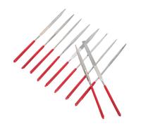 DIKACA 10 Unidades Limas Aguja Diamante Mini Herramientas Profesionales de Metal para Joyería Modelado Tallado Madera Vidrio y Precisión y Durabilidad para Artesanía y Reparación