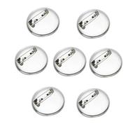 DIKACA 100 piezas Broches Redondos Base para DIY Accesorios Bisutería Cierres de Broche Duraderos y Pulidos para Manualidades y Ropa