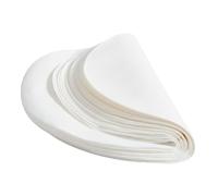 DIKACA 100 Piezas Papel Absorbente Aceite Cocina Blanco Redondo Antigrasa Para Sopa Estofado Cocina