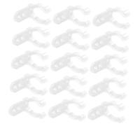 DIKACA 100 piezas Unidades Clips de Silicona para Tubo LED con Tornillos Soporte Flexible Transparente para Montaje de Lámparas Fluorescentes Accesorios Decorativos para Sala de Estar