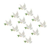 DIKACA 12 Piezas Broches de Ave de la Paz Aleación Brillante Mini Pins Ligeros para Solapas de Traje Accesorios Unisex para Eventos Formales Regalos Significativos para Aniversarios y