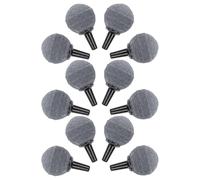 DIKACA 12 Piezas de Piedra Burbuja de Acuario Redonda 30x30 Mm, Difusor de Aire Ultrasilencioso para Peceras y Acuarios de Agua Dulce y Marina, Accesorio para Bombas de Oxígeno