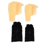 DIKACA 2 Juegos Gorras Calvas de Látex Realistas para Adultos Cubiertas de Cabeza Calva para Disfraces de Monje y Monja Accesorios Reutilizables para Carnaval y Halloween