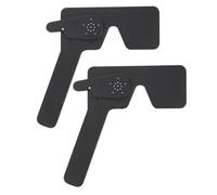 DIKACA 2 Oclusores Oculares Orificio Negros, Accesorios Optométricos para Exámenes Visuales Profesionales, Protector Ocular para Pruebas de Refracción, Tablero de Oclusión Visual
