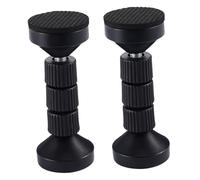 DIKACA 2 Piezas de Topes para Cabecero de Cama Ajustables Roscados Fijador Antivibración para Muebles y Paredes Estabilizador Negro Extragrande 95-11 CM para Evitar Ruidos y