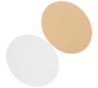 DIKACA 2 Piezas Difusores de Pantalla para Lámpara de Techo 10 CM, Película Difusora Ignífuga Antideslumbrante en Colores Beige y Crema, Paquete de 2 Unidades Adhesivo Térmico Resistente