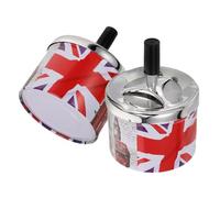 DIKACA 2 Piezas Giratorio Inoxidable Automático para Coche y Exterior Bandeja de Escritorio Portátil Diseño para Regalo y Decoración Elegante