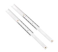 DIKACA 2 Piezas Guías para Aluminio de Correderas Dobles Miniatura Resistentes para Muebles Rieles Extensibles para Armarios y Gabinetes