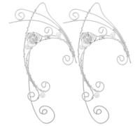 DIKACA 2 Piezas Pendientes Clip Oreja Retro para Mujer Diseño Elegante para Cumpleaños y Festivales Accesorio de Moda para Chicas Vintage sin Necesidad de Perforación