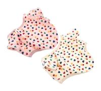 DIKACA 2 Piezas Suéteres Cálidos de Forro Polar para Perros Pequeños y Medianos, 2 Piezas en Rosa y Beige, Ropa Abrigada de Otoño E Invierno, Traje Grueso y Transpirable para Mascotas,