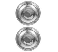 DIKACA 2 Platos de Pesaje de Acero Inoxidable, Bandejas para Básculas Electrónicas, Accesorios para Pesar Joyas y Gemas, Tamaño Adecuado para Básculas de Laboratorio, Uso en Pesaje