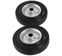 DIKACA 2 Ruedas de Repuesto para Carrito de Compras Ruedas Giratorias de 5 Pulgadas Goma Silenciosa Reemplazo para Carro Utilitario Movimiento 360 Grados Uso Industrial y Doméstico