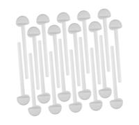 DIKACA 20 Piezas Posaderos de Plástico para Jaula de Aves Palitos para Descanso de Periquitos Ninfas Canarios y Pequeños Accesorios para Ejercicio y Entretenimiento