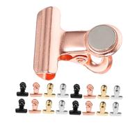 DIKACA 20 Unidades Pinzas Magnéticas para Fotos Clips Multifunción para Colgar Imágenes Casa y Fiestas Diseño Resistente y Práctico Colores Plateado Negro Dorado y Rosa Dorado