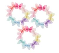 DIKACA 24 Piezas Pinzas para Pelo de Mascota Forma de con Perlas Falsas Clips y Seguros para Perros y Gatos Accesorios de Colores Surtidos para Fiestas y Diario