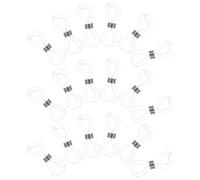 DIKACA 25 Piezas Unidades de Extremos de Goma Antideslizantes para Cadenas de Gafas Accesorios Duraderos de Silicona y Metal para Sujetar Cordones de Anteojos y Gafas de Sol