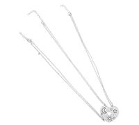 DIKACA 3 piezas Collar Amistad Tres con Colgantes Sol Luna Estrella Diseño Delicado para Mejores Amigas Cadena para Mujer y Hermana Regalo Original