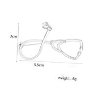 DIKACA 4 piezas Broches de Estetoscopio para Médicos y Enfermeras de Aleación Dorada y Plateada Pins Elegantes para Solapa Accesorio Chic para Eventos y Diario