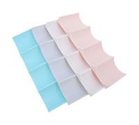 DIKACA 4 Piezas Organizador para Botellas y Latas Apilable de Plástico para Nevera Soporte Multifuncional para Vino y Bebidas de Azul y Rosa para Hogar y Bar