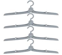 DIKACA 4 Piezas Perchas Plegables de Viaje Colgadores Metálicos Portátiles Antideslizantes para Ropa Secadora Compacta y Ligera Organizador Multiusos para Armarios y Baños