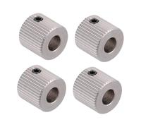 DIKACA 4 piezas Printer Feed Wheel Teeth Drive Gear de Acero Inoxidable para Extrusora Repuesto y Fácil de Instalar para Impresoras