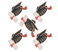 DIKACA 5 Piezas Broches de Esmalte para Graduación Pines Conmemorativos para Temporada Accesorios Versátiles para Ropa Mochilas y Regalos para Maestros y Estudiantes