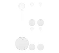 DIKACA 5 Piezas Espejo Doble Cara para Entrenamiento de Peces Betta Accesorio Flotante con Bola para Acuario Estimulador de Comportamiento Interactivo para Peceras