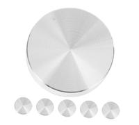 DIKACA 6 Piezas Adaptador Disco Redondo Aluminio con Rosca para Mesa de Fácil Instalación para Mesas de Centro Oficina y Comedor Diseño Simple y Resistente