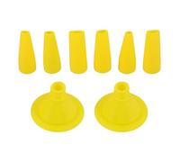 DIKACA 8 Piezas Boquillas de Calafateo Reutilizables Puntas de Rociador Planas y Extensores para Aplicador de Pistola Compatibles con Boquillas de Botella de Pegamento Repuesto Aplicables