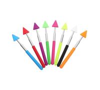 DIKACA 8 Piezas Varillas Indicadoras para Enseñanza Retráctiles Inoxidable Punteros Manuales para Pizarra Lectura y Presentaciones Aula Accesorios para Profesores y Oficinas