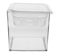 DIKACA Acuario de Plástico para Peces de Colores y Bebedero para Gatos, Pecera de Escritorio Transparente Sistema de Agua Silencioso, Fuente Decorativa para Mascotas Domésticas,